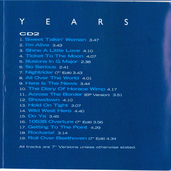 Light Years: The Very Best Of Electric Light Orchestra - Image 6