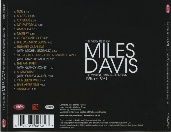 The Very Best Of Miles Davis (The Warner Bros. Sessions 1985-1991) - Image 2