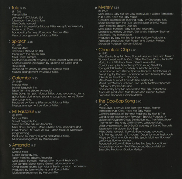 The Very Best Of Miles Davis (The Warner Bros. Sessions 1985-1991) - Image 9