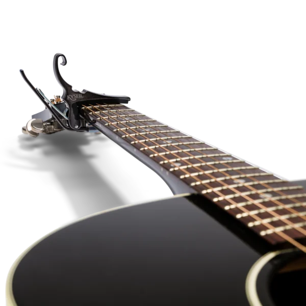 Kyser QUICK-CHANGE Acoustic Black Chrome Capo - Image 2