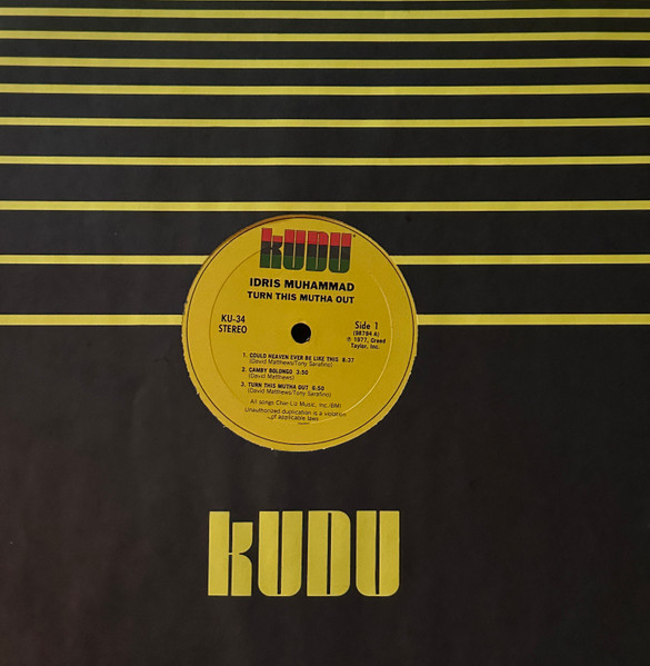 Idris Muhammad – Turn This Mutha Out – Doogan records
