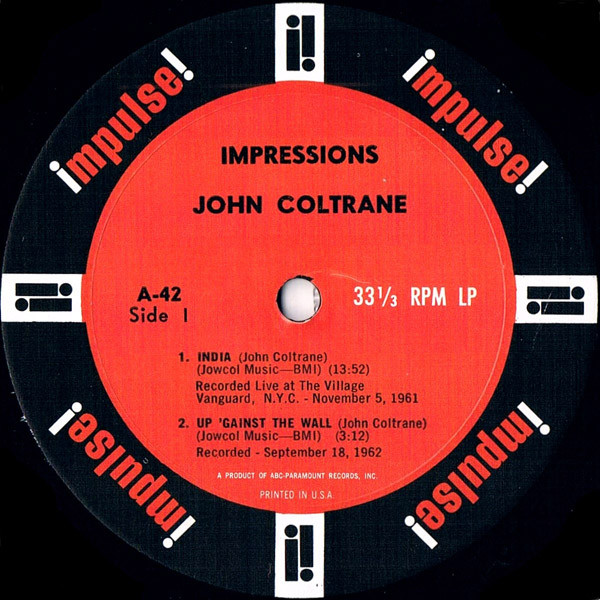 John Coltrane – Impressions – Doogan records