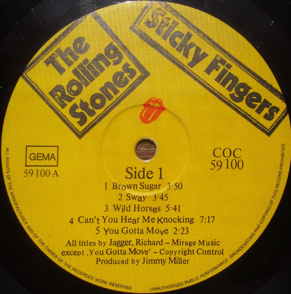 The Rolling Stones – Sticky Fingers – Doogan records