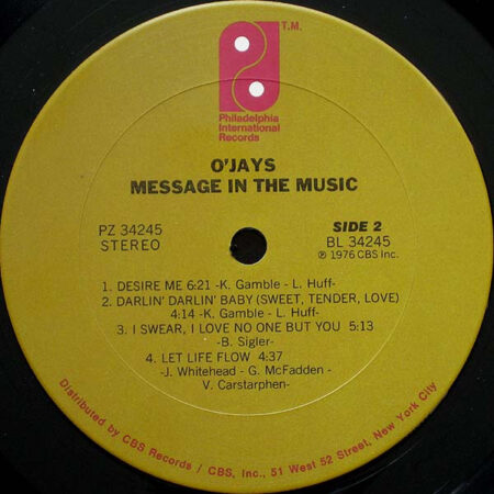 The O'Jays – Message In The Music – Doogan records