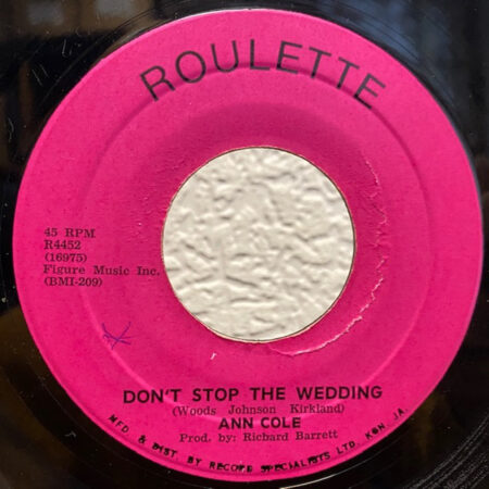 Ann Cole – Don't Stop The Wedding / Have Fun