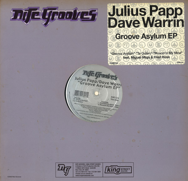 Julius Papp / Dave Warrin – Groove Asylum EP - Image 2