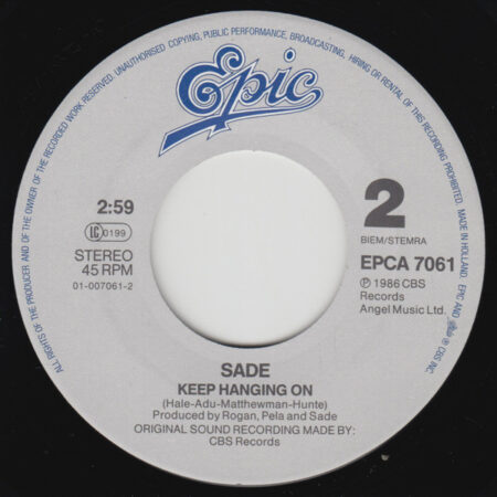 Sade – Never As Good As The First Time – Doogan records