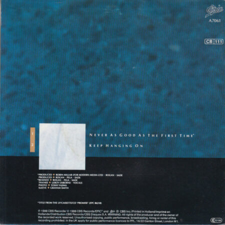Sade – Never As Good As The First Time – Doogan records