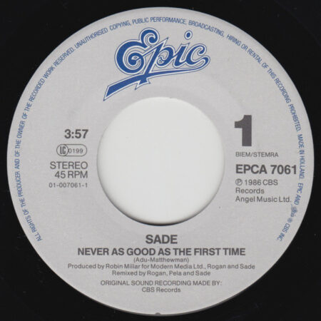 Sade – Never As Good As The First Time