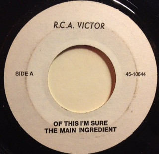 The Main Ingredient – You And Me, Me And You / Of This I'm Sure