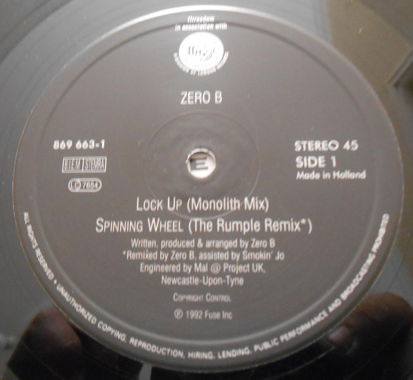 Zero B – The E.P. (Brand New Mixes) - Image 3